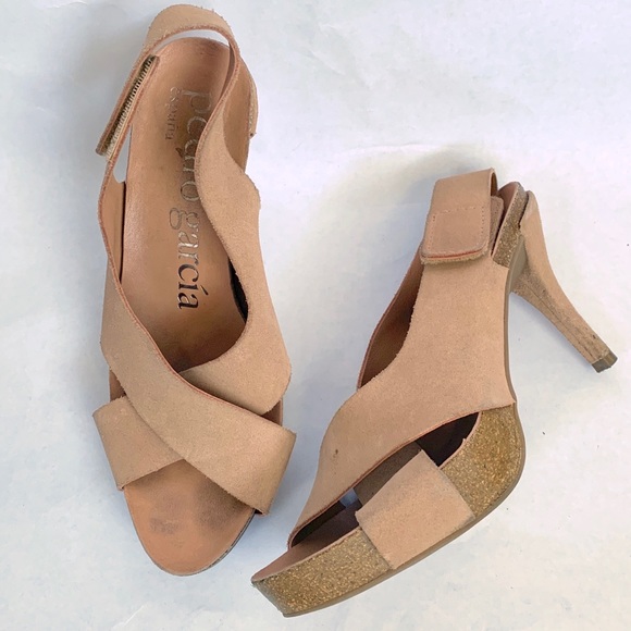 Pedro Garcia Shoes - Pedro Garcia Camel Suede Slingback Pumps